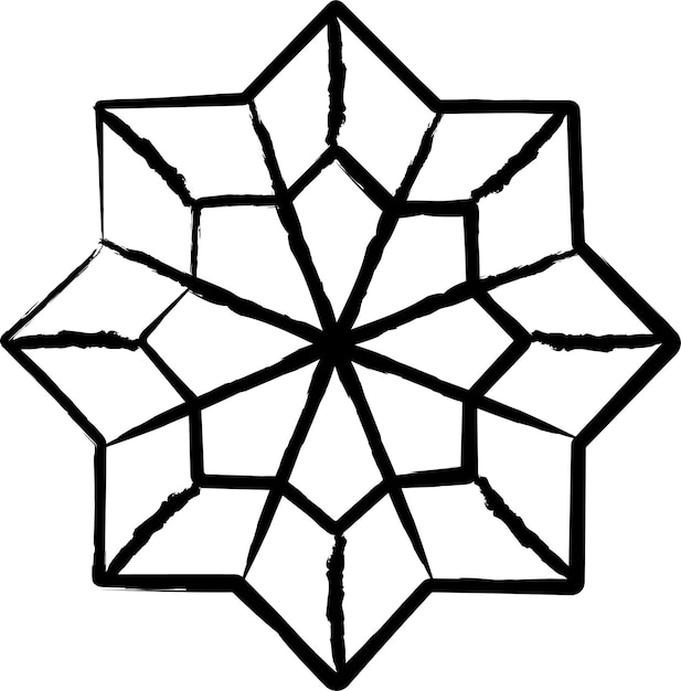 Diamant met de hand getekende vectorillustratie
