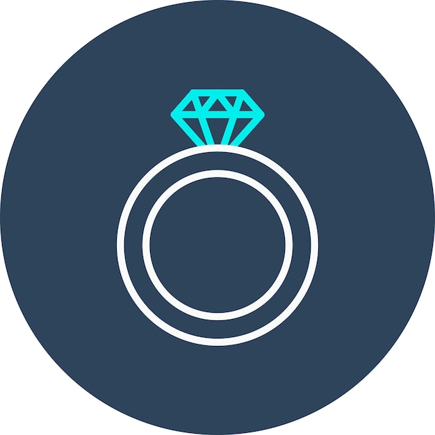Diamant ring vector icoon Kan worden gebruikt voor verjaardag icoon set