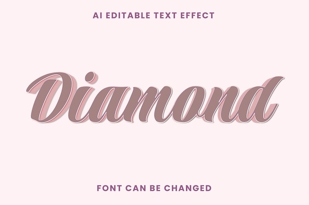 Diamant teksteffect
