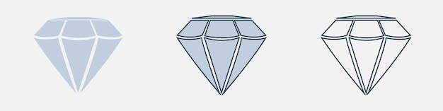 Vector diamant voor sieraden set briljante vector