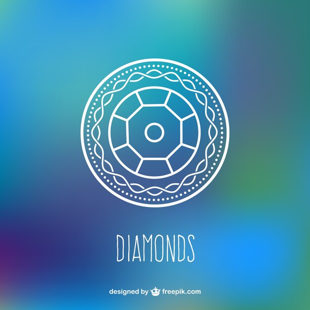 Diamond background vector