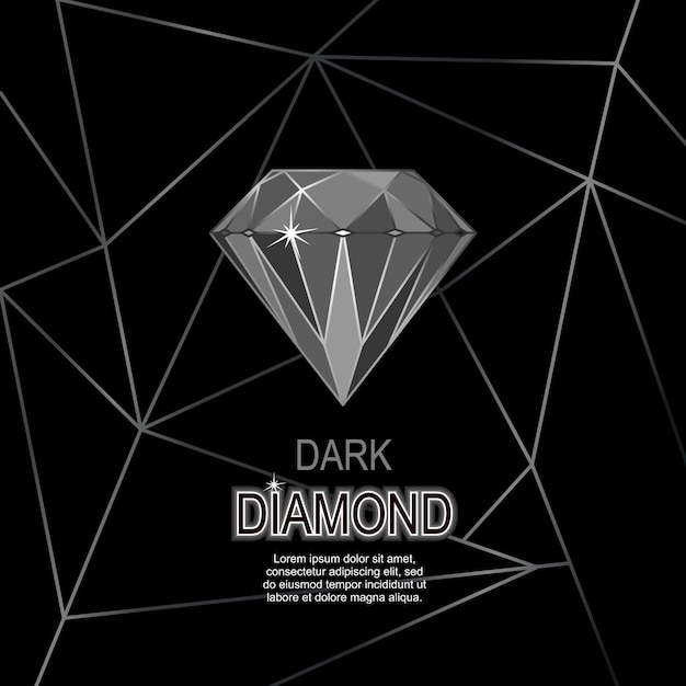 Diamond card black