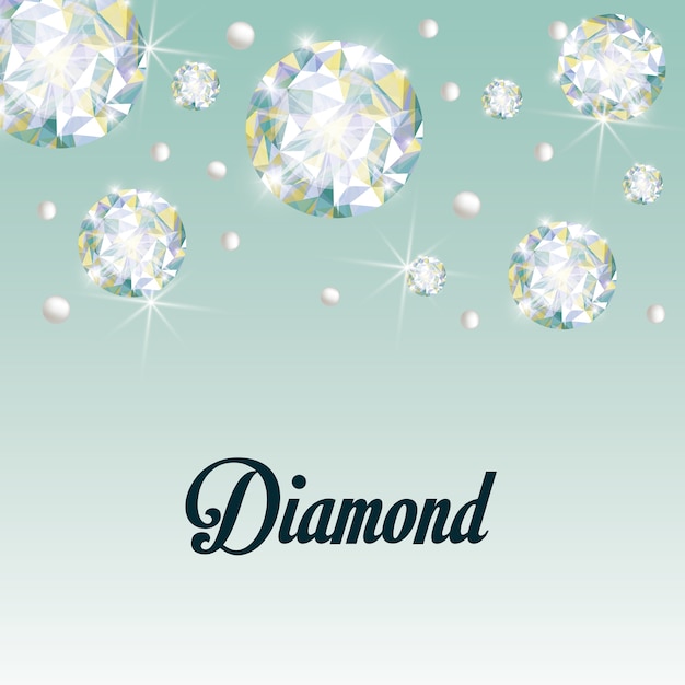 Premium Vector | Diamond concept with icon design