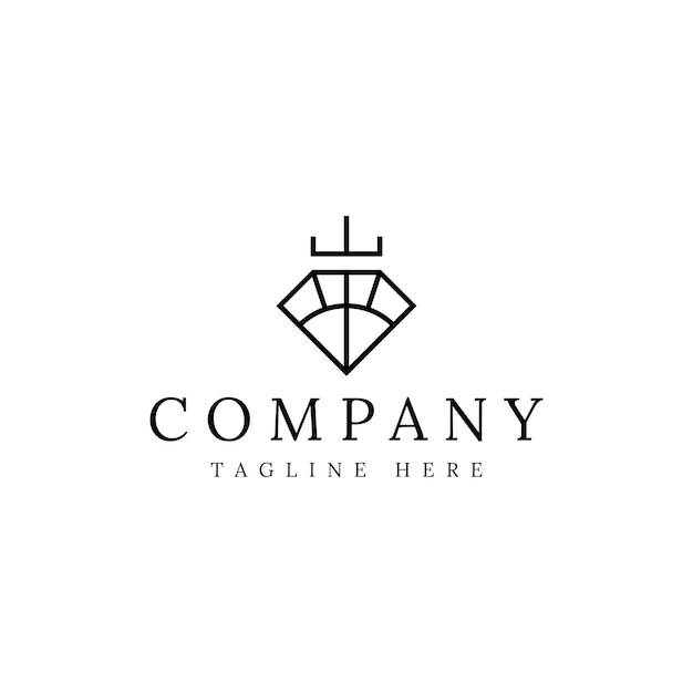 Diamond crown logo design