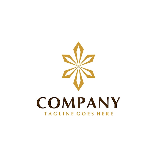 Vector diamond crystal luxury logo design