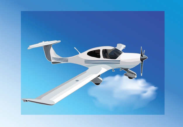 ダイヤモンド da40 単発機 青空