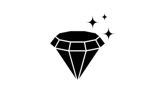 Diamond flat icon illustration Jewelry icon vectordiamond gem