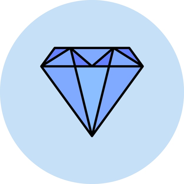 Diamond Flat Illustration