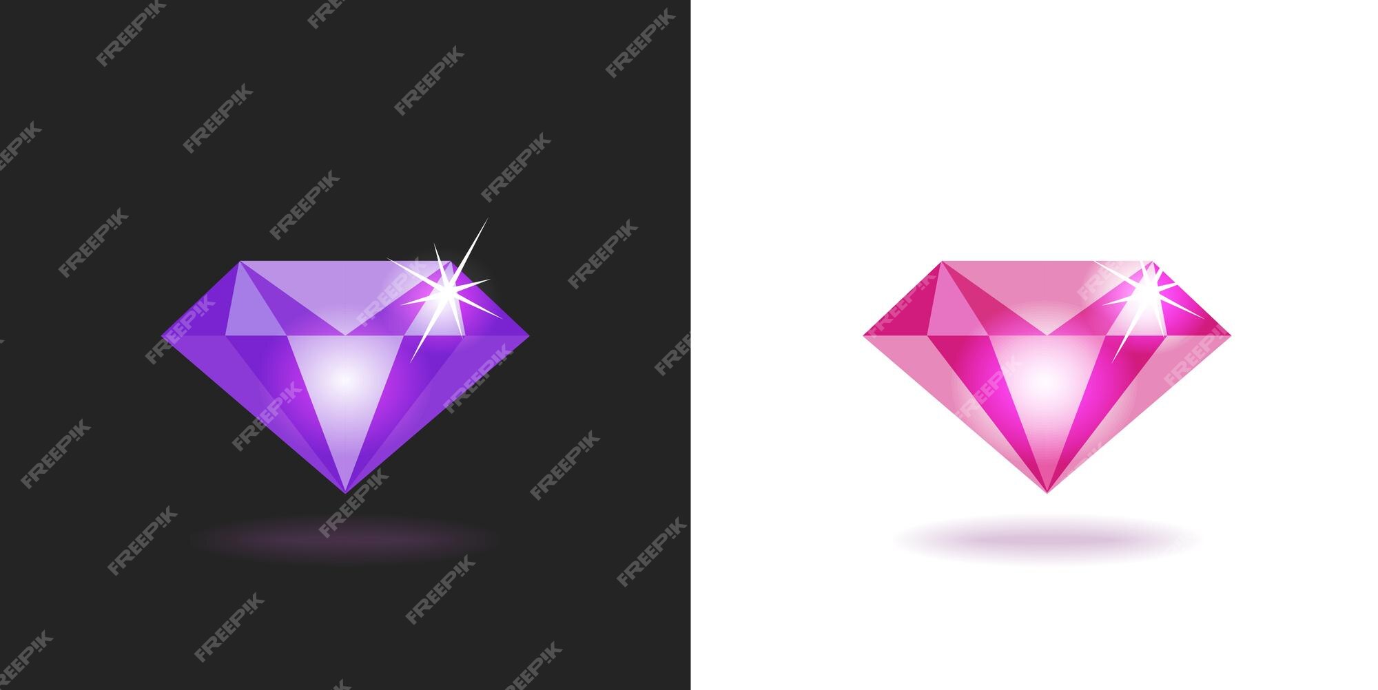 Typisch restjes Prijs Premium Vector | Diamond gem stone icon 3d graphic or shiny precious  gemstone diamant clipart illustration jewel pink