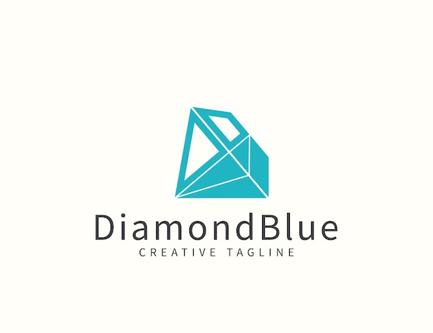 Diamond gems logo design template