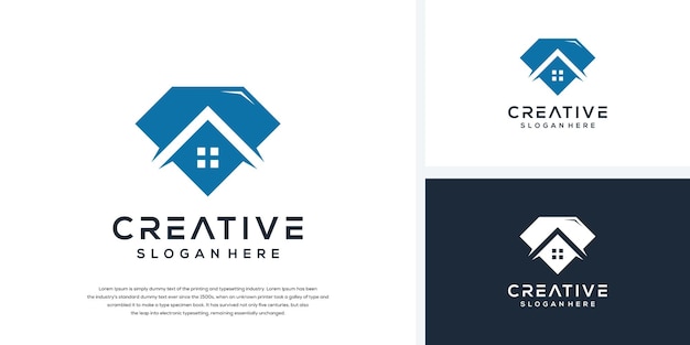 Diamond house logo design