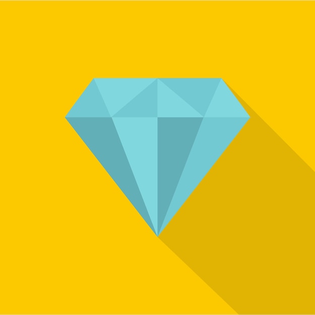 Diamond icon flat illustration of diamond vector icon for web