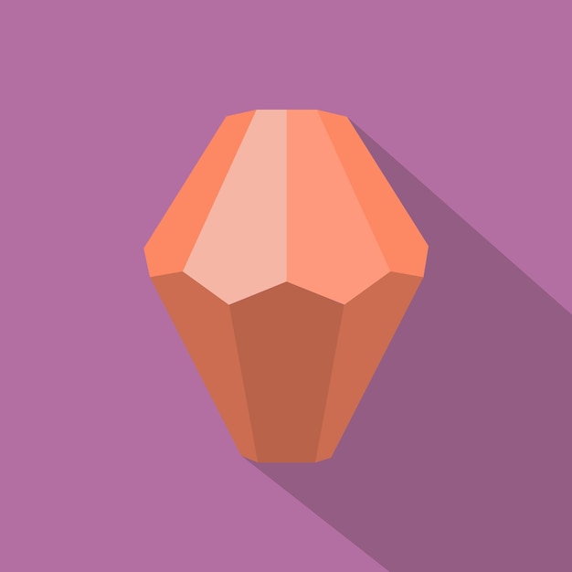 Vector diamond icon flat illustration of diamond vector icon for web