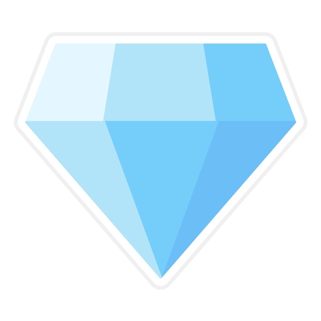 Vettore l'immagine vettoriale dell'icona del diamante può essere utilizzata per pirate