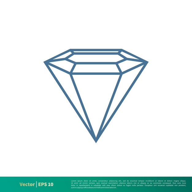 Diamond Icon Vector Logo Template Illustration Design Vector EPS 10