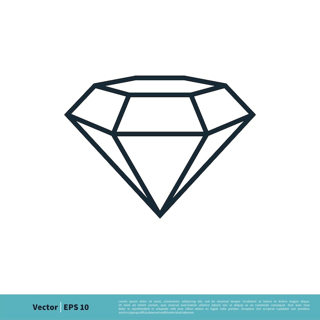 Diamond Icon Vector Logo Template Illustration Design Vector EPS 10