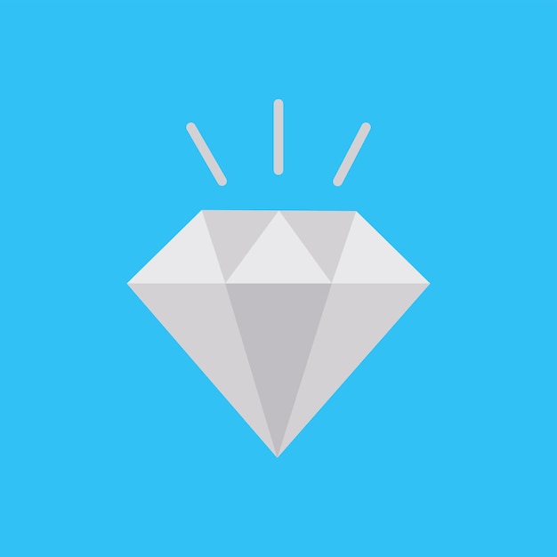 Vector diamond icon vector on trendy design