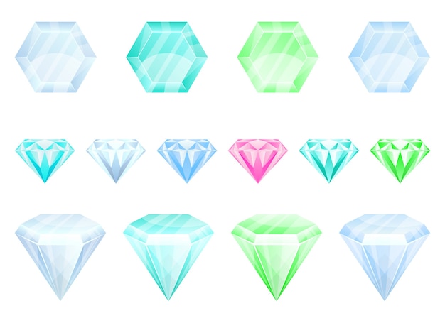 Diamond   illustration isolated on white background