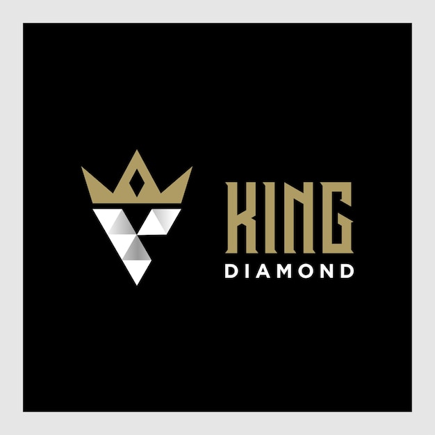 Diamond king logo concept -vector