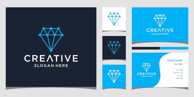 Diamond logo icon brilliant vector illustration