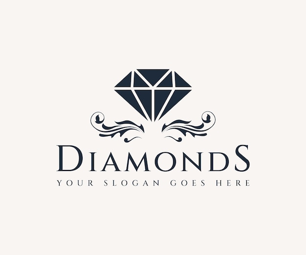 Diamond logo and icon vector design template or diamond vector illustrator