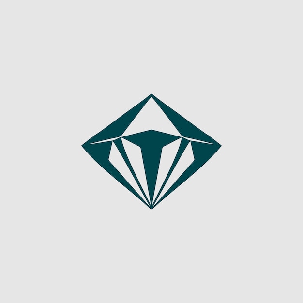 Diamond logo icon vector geometric diamond art jewelry shop sign