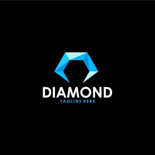 Vector diamond logo icon vector isolated