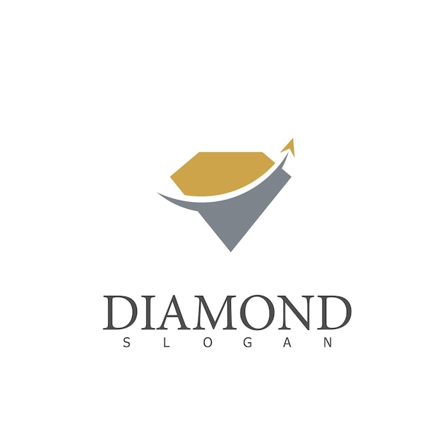 Diamond logo luxe premium merk