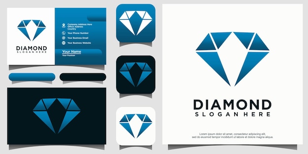 Diamond logo ontwerpsjabloon