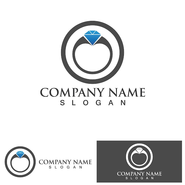 Vector diamond logo and symbol template