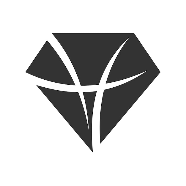 ダイヤモンド ロゴ テンプレート アイコン イラスト ブランド アイデンティティ分離とフラット イラスト ベクトル グラフィック