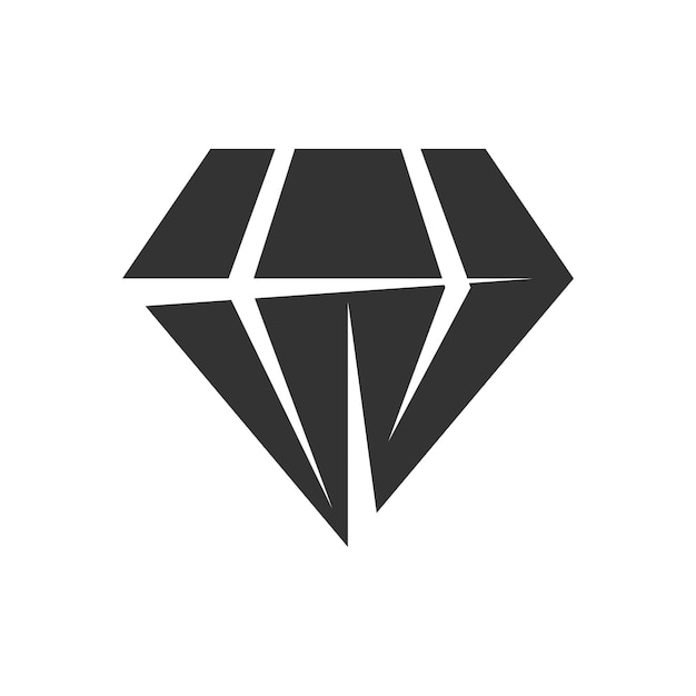 Шаблон логотипа Diamond Icon Illustration Фирменный стиль Изолированная и плоская иллюстрация Векторная графика