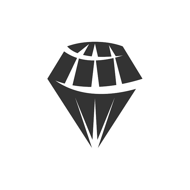 Шаблон логотипа Diamond Icon Illustration Фирменный стиль Изолированная и плоская иллюстрация Векторная графика