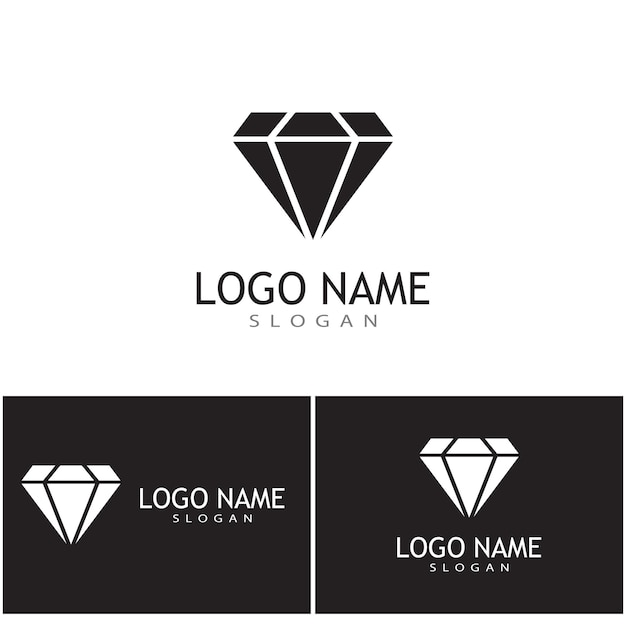 Алмазный логотип шаблон вектор значок иллюстрации дизайн