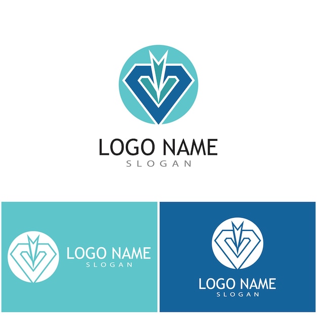 Diamond Logo Template vector icon illustration design