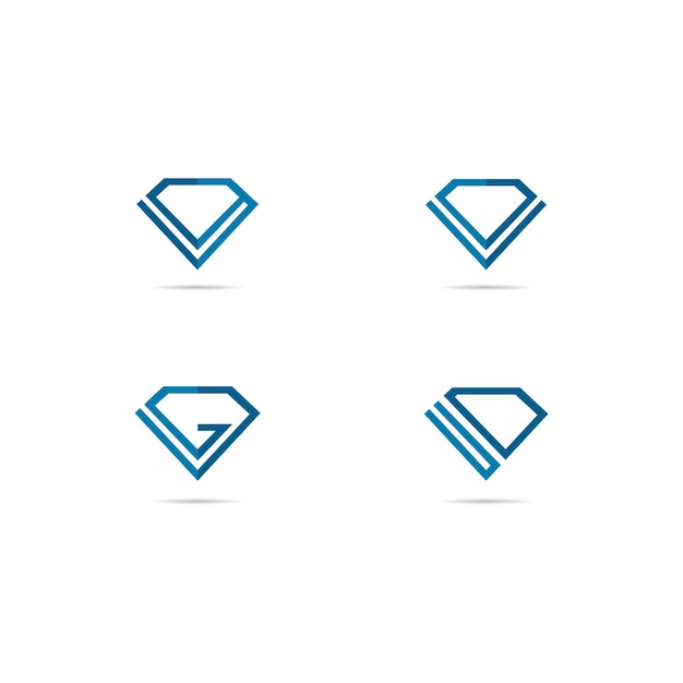 ダイヤモンドのロゴのテンプレート ベクトル アイコン イラスト