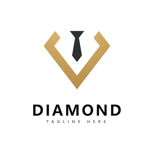 Modello di disegno vettoriale logo diamante