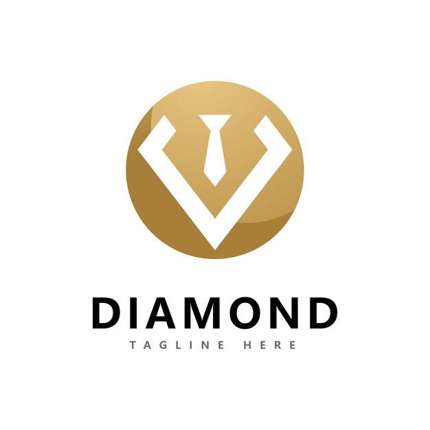 Modello di disegno vettoriale logo diamante