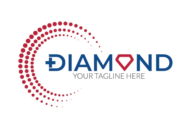 Logo moderno minimale diamante