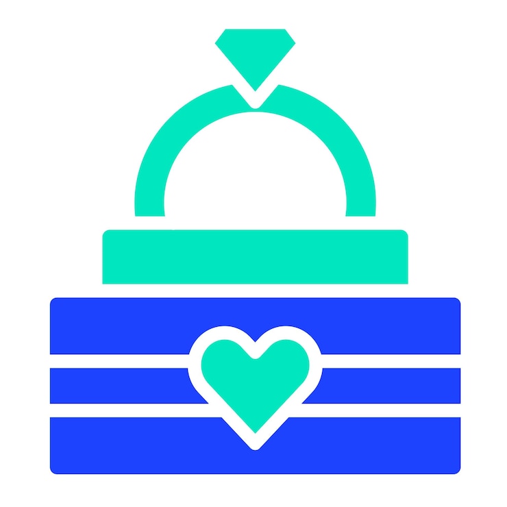 Vector diamond ring vector icon design illustration
