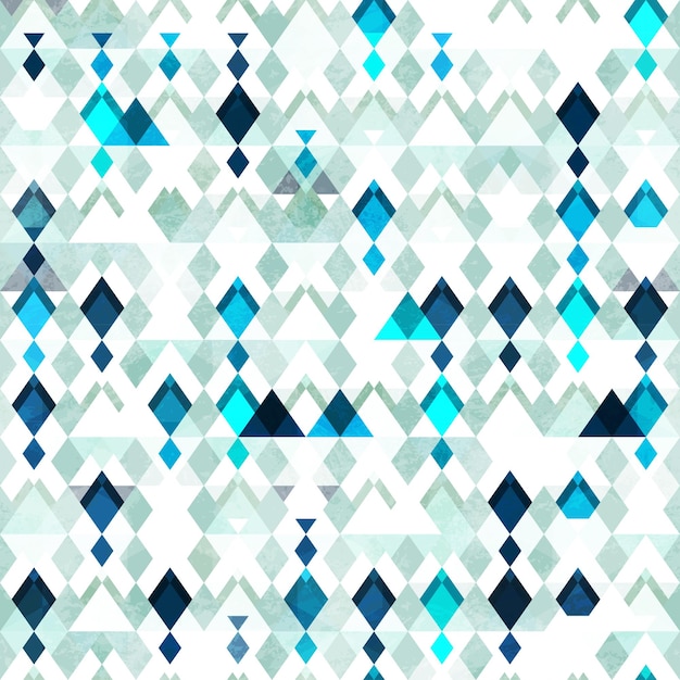 Diamond seamless pattern Grunge effect