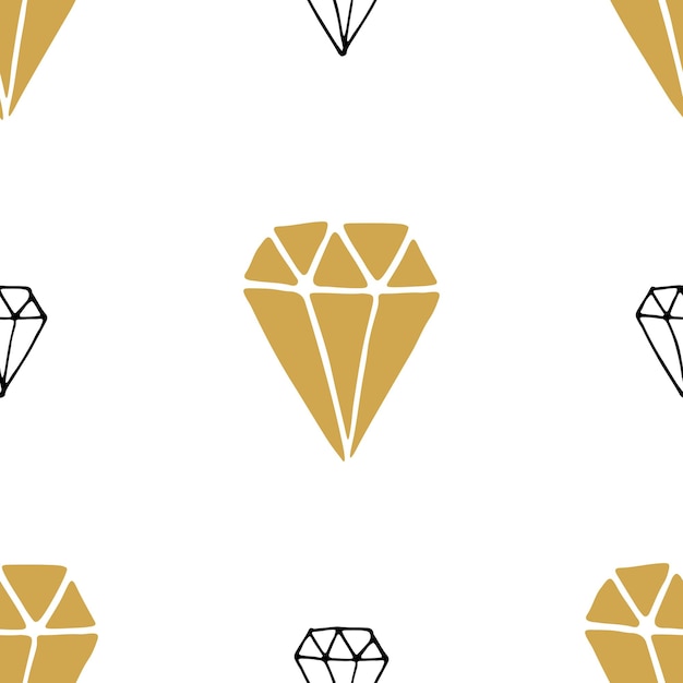 Diamond seamless pattern vector illustration