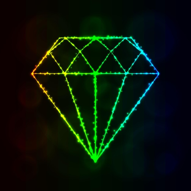 ライトのダイヤモンドシルエット