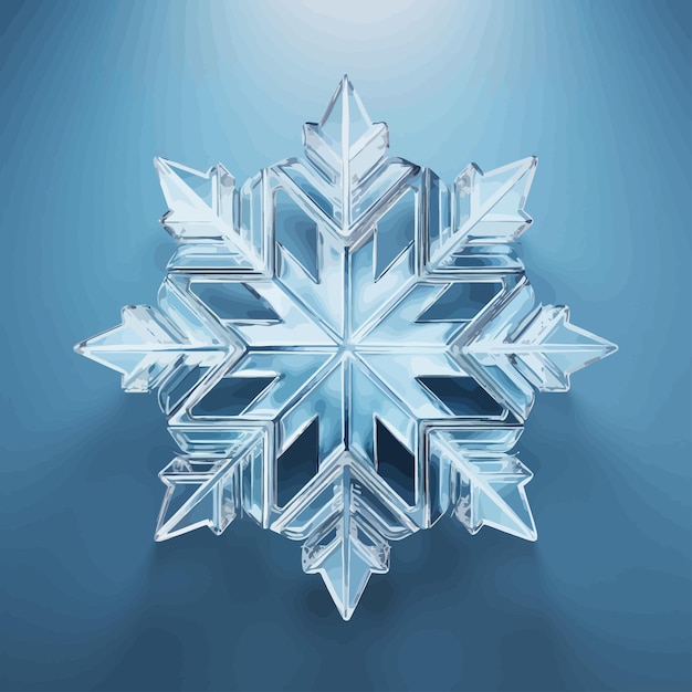 Vector diamond snowflake