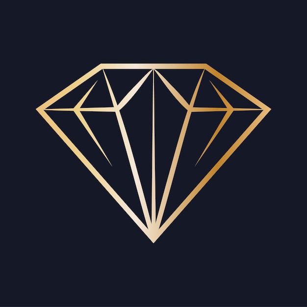Дизайн векторной иконки алмазного камня Дизайн логотипа ювелирных изделий