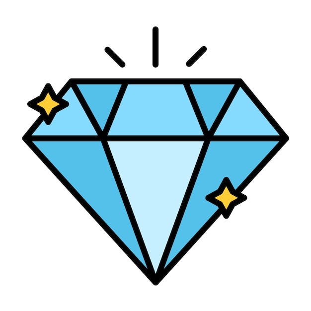 Diamond Vector Illustration Style