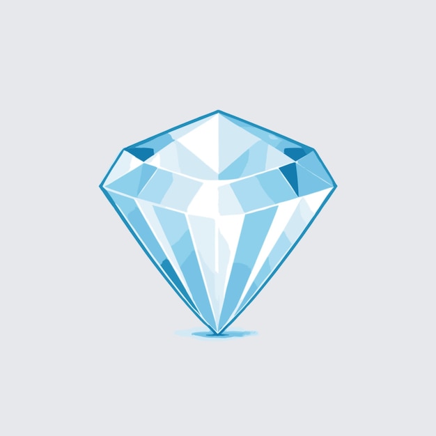 Diamond vector on white background