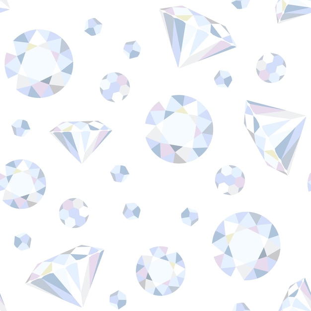 Vector diamonds seamless pattern