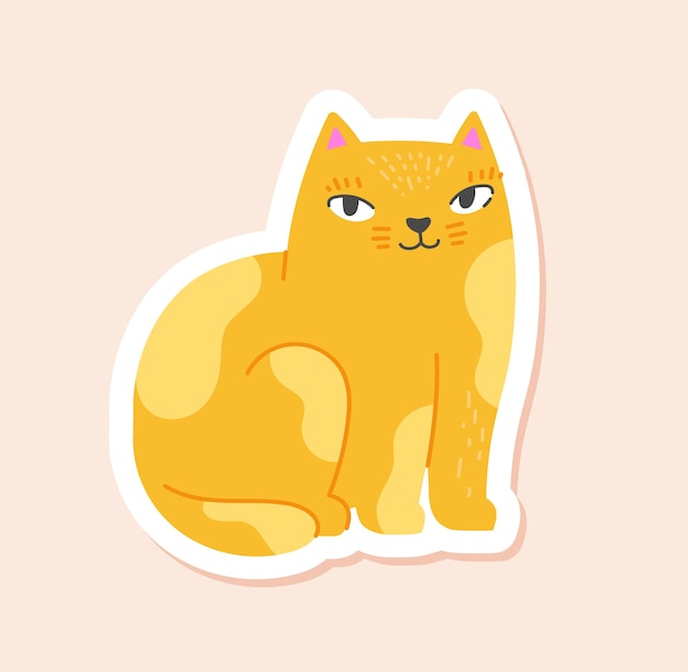 Vector diary sticker concept