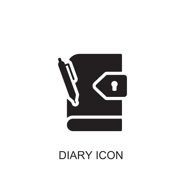 Diary vector icon icon